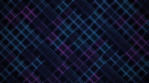 Isometric Neon Cube Data Loop