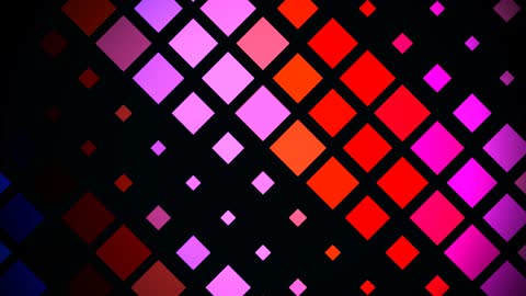 Isometric Neon Grid Blocks Motion