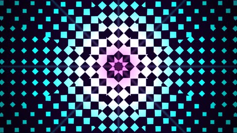 Kinetic Pop Kaleidoscope Mirror Neon