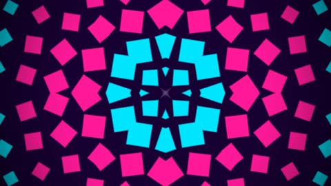 Kinetic Pop Kaleidoscope Neon Geometric