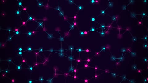 Kinetic Pop Neon Web Geometric