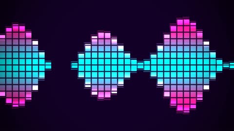 Kinetic Pop Sound Wave Neon