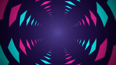Kinetic Pop Zoom Tunnel Neon
