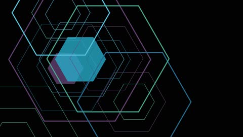 Layered Hexagon Swarm in Night