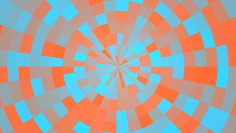 Looping Blocky Pixel Voxel Tunnel
