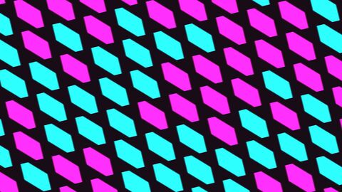 Looping Retro 3D Cube Spin