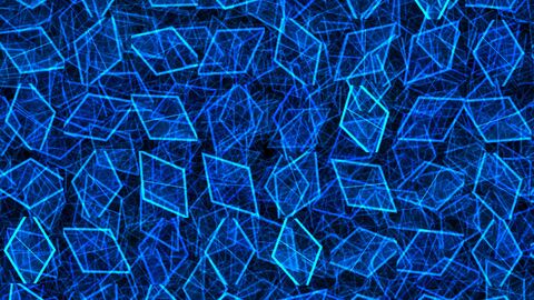 Low Poly Dark Cyber Crystal