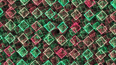 Low Poly Dark Cyber Pulsing