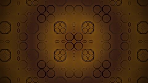 Luminous Islamic Octagram Fractal Horizontal