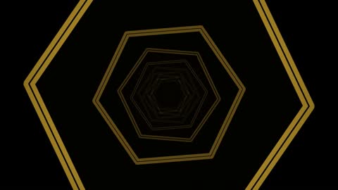 Luxury Gilded Mirror Hexagon Infinite