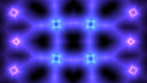 Massive Geometric Neon Fortress Horizontal