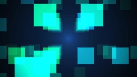 Matrix Code Cube Field Futuristic