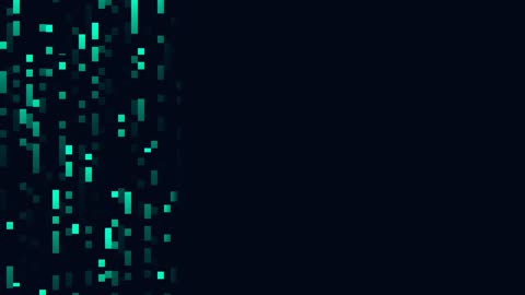 Micro Matrix Rain Left Horizontal