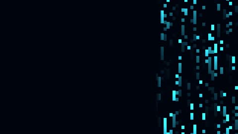 Micro Matrix Rain Right Horizontal