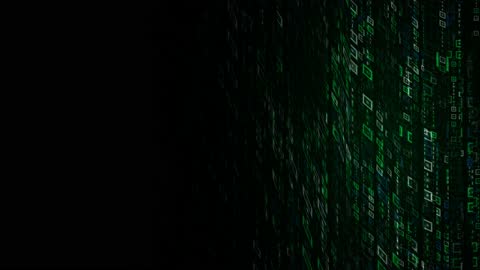 Modern Abstract Binary Data Rain