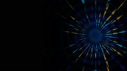 Modern Abstract Digital Radial Burst