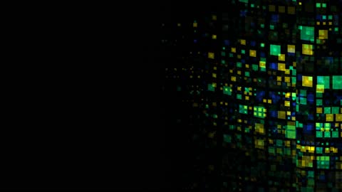 Modern Abstract Fractal Data Grid