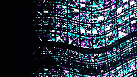 Modern Abstract Geometric Glitch Fragments