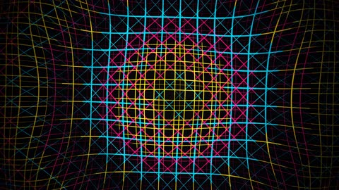 Modern Abstract Grid Line Wavefront