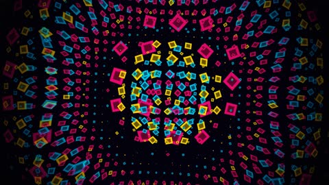 Modern Abstract Layered Polygon Wave