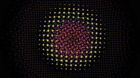 Modern Abstract Pulse Sphere Grid