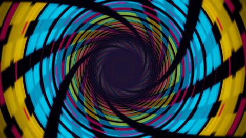Modern Abstract Pulse Tunnel Horizontal