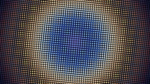 Moire Interference Neon Kinetic Horizontal
