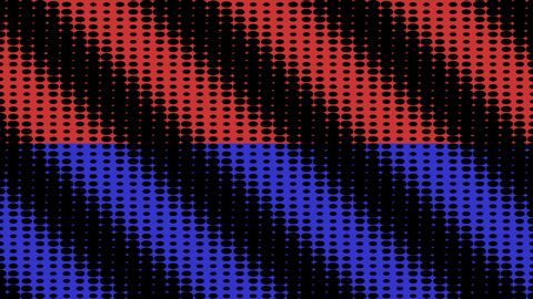 Moving Cartoon Halftone Pattern Horizontal
