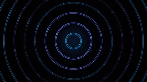 Neon Circular Scan Rings Loop