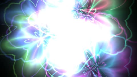 Neon Fractal Bloom Orbit Horizontal