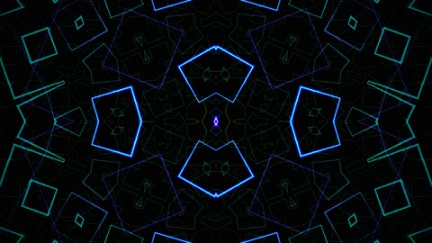 Neon Fractal Pop Dance Geometric