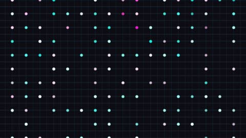 Neon Neural Interface Grid Horizontal