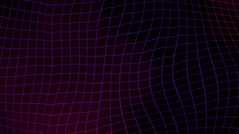 Neon Topographic Grid Symphony Horizontal
