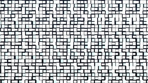 Offset Metal Block Matrix Abstract