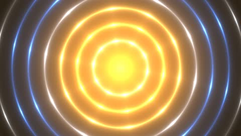 Planetary Particle Orbit Neon Fractal