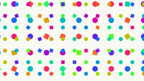 Playful Rainbow Confetti Animated Seamless