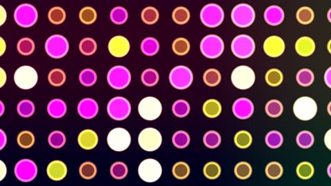 Pop Geometric Circle Grid Horizontal
