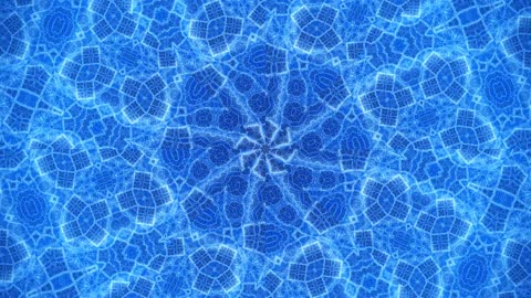 Premium Blue Glass Plate Geometric
