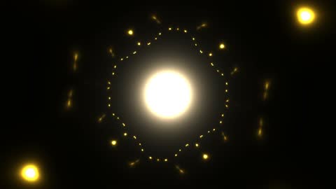 Premium Golden Fractal Explosion on
