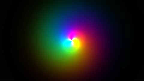 Psychedelic Rainbow Liquid Vortex Horizontal