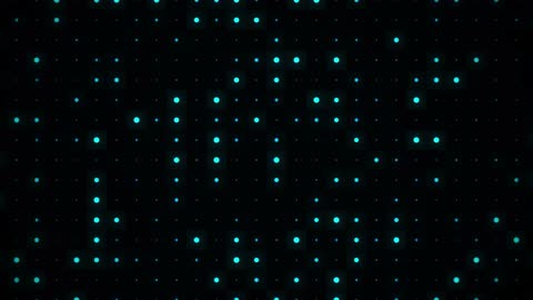 Pulsing Geometric Data Grid Horizontal