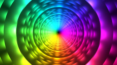 Rainbow Light Tunnel Loop Horizontal