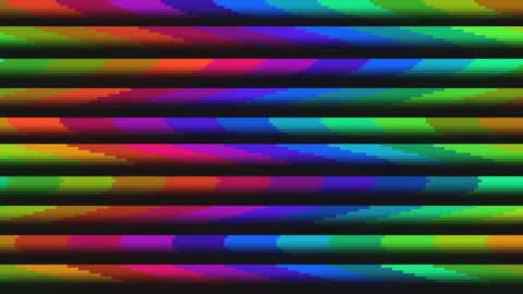 Retro Abstract Warp Ribbons Loop