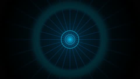 Retro Futuristic Data Scanline Tunnel