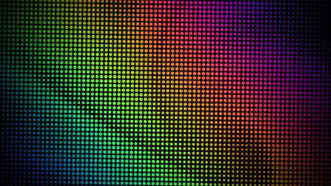 Retro Kinetic Rainbow Halftone Vortex
