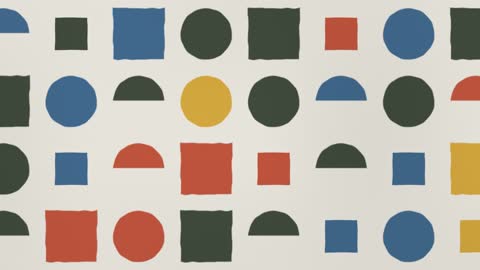 Retro Minimalist Geometric Shapes on