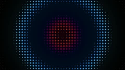 Retro Radial Halftone Pulse Horizontal