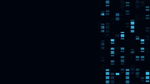 Right Aligned Binary Rain Horizontal