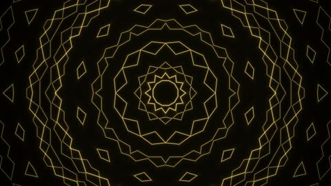 Royal Golden Crown Radial Fractal