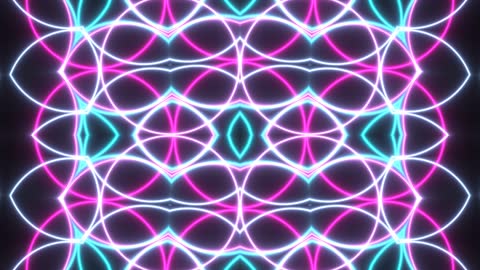 Seamless Cyber Neon Bloom Loop